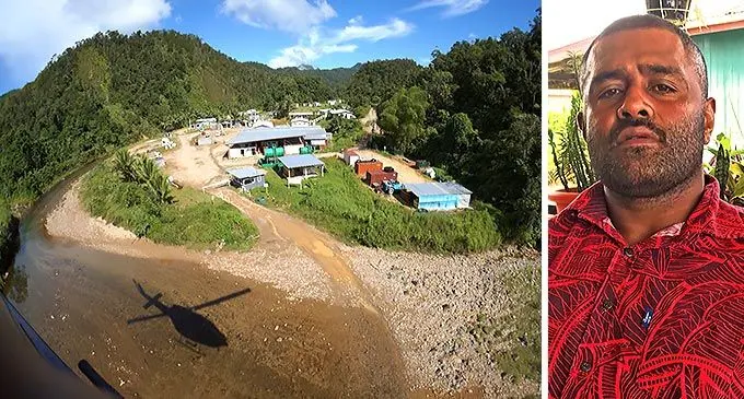 Waisoi base camp at Namosi, where Namosi Joint Venture operates and Nabukebuke landowner representative, Petero Saunivalu, in Suva, on February 22, 2022.