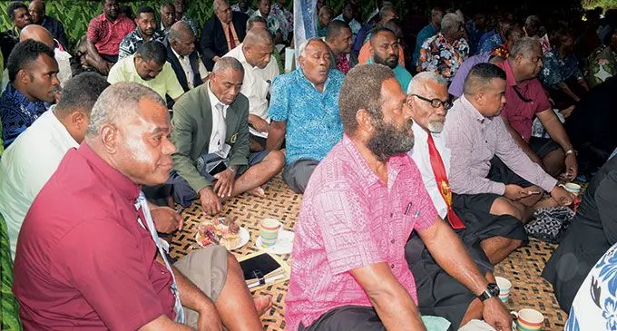 Participants during the Naitasiri Provincial Council meeting at Kalabu Village on June 16, 2022. Photo: Ronald Kumar