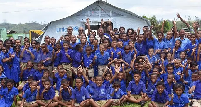 Dreketi Primary students were more than happy to start their classes with joy. Photo: Shratika Naidu 