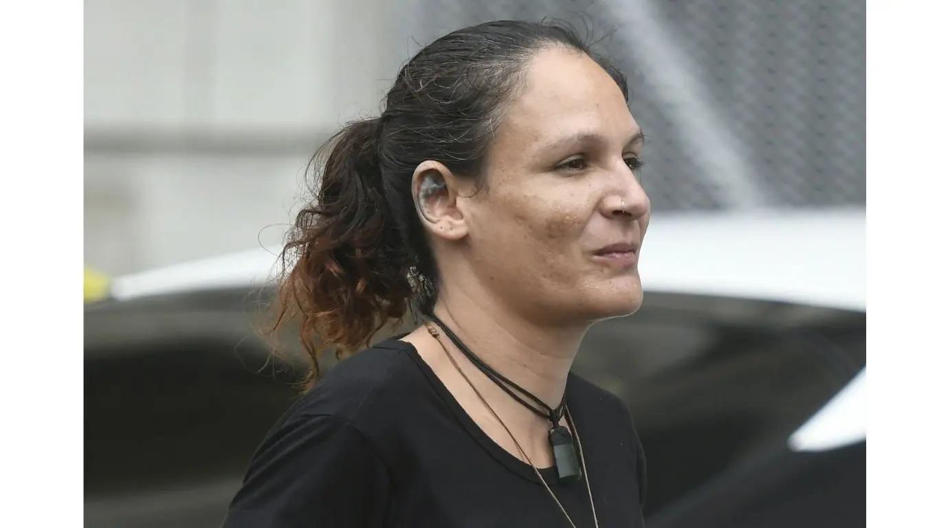 Drug accused Zoe Maharaj Moore outside the Suva Magistrate Court.