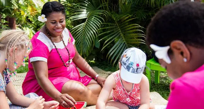 Supervised Meimei nanny services at Outrigger Fiji Beach Resort