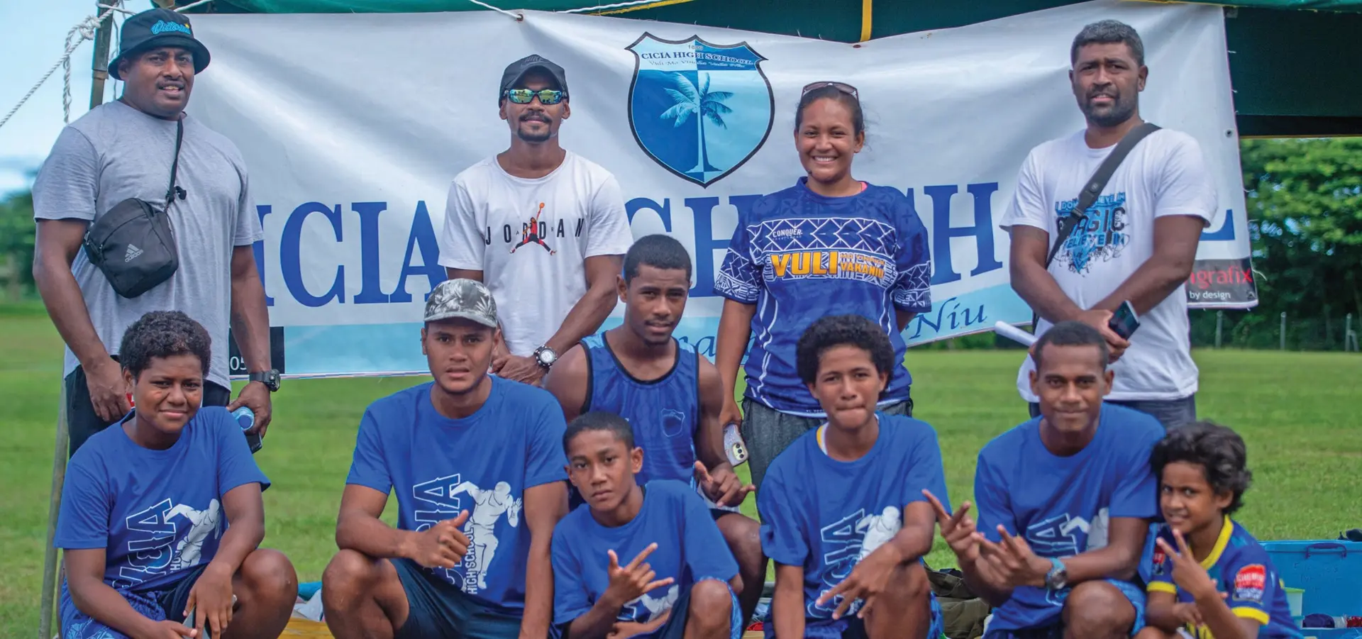 Cicia High School athletes and coaches. Photo: Josua Buredua