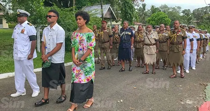 Lieutenant Commander Silipa Kubuabola’s children, Ratu Manasa and Adi Ela Kubuabola. Photo: Kelera Sovasiga