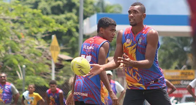 Fleming Roosters players on the attack during a tournament.