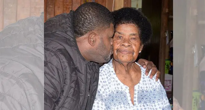 79-year-old Ana Maria Radininiulele was saved by her son Ratu Suliano Matamumu from the burning home at Vunidakua Settlement, Cunningham on October 24, 2023. Photo: Ronald Kumar
