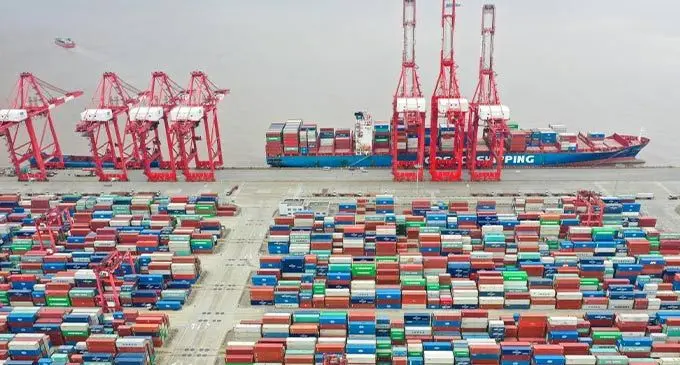 Shanghai’s Yangshan Deep-Water Port. The city’s two-month citywide lockdown has also affected supply and demand for shipping. Photo: Xinhua