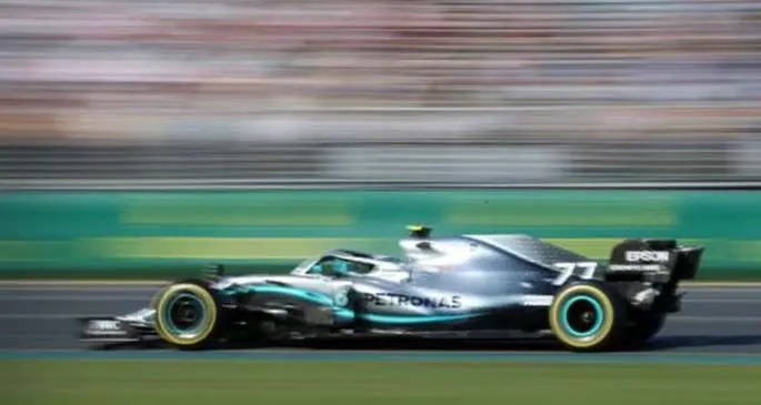 Mercedes driver Valtteri Bottas of Finland competes during the Formula 1 Australian Grand Prix 2019 at the Albert Park in Melbourne, Australia, March 17, 2019. (Xinhua/Bai Xuefei)
