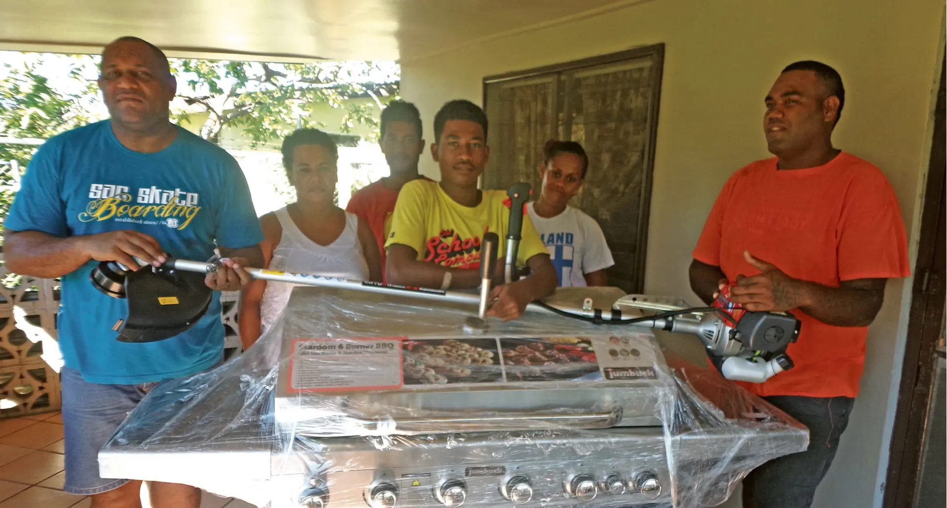 The PYGMIES (Providing Young Generation Movement In Every Society) President Josateki Labalaba with some of its members at Natokawaqa, Lautoka on February 25,2018.   Photo: Karalaini Tavi