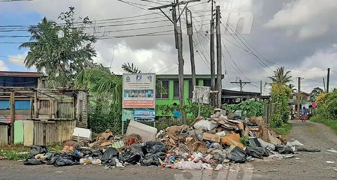 Rubbish piles up by the roadside in Tuirara, Nasinu, on January 5, 2020. Photo: Shalveen Chand