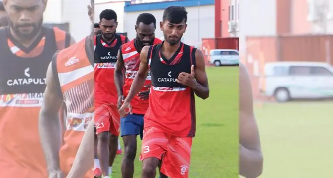 PHOTO CAPTION: Rewa midfielder Ivan Kumar during training at the Fiji FA Academy in Vatuwaqa, Suva, on June 7, 2022. Photo: Fiji FA Media