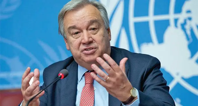 United Nations Secretary-General, Antonio Guterres.