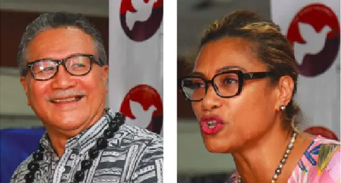 Dan Lobendahn(left) and Lynda Tabuya.(Right). Photo: Leon Lord