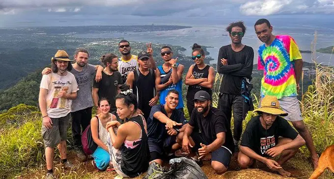 Members of the Alliance for Future Generations Fiji hiked Mount Korobaba in Suva as a team bonding activity during the Easter weekend this year. Photo: Josefa Babitu