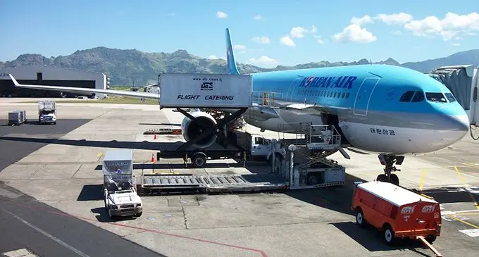 Korean Air A330 at the Nadi International Airport.