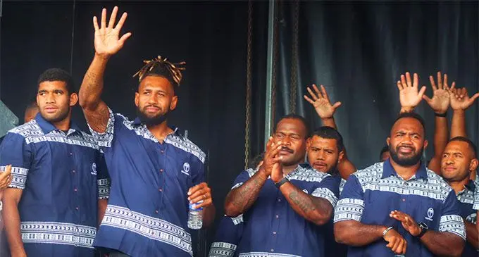 The FIJI Water Flying Fijians in France.