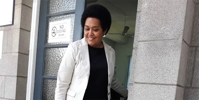 Sainiana Radrodro is all smiles after her court case. Photo: Wati Talebula