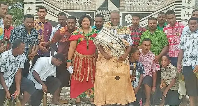 Rewa Rugby Union president, Ro Macanawai Mataitini, is dressed in full traditional attire before their match on December 28, 2020. Photo: Rewa Rugby 