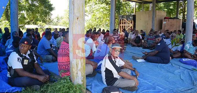 Water Authority of Fiji contracted workers from Kinoya depot, who had their employment terminated   with Police on May 1, 2019. Photo: Ronald Kumar.