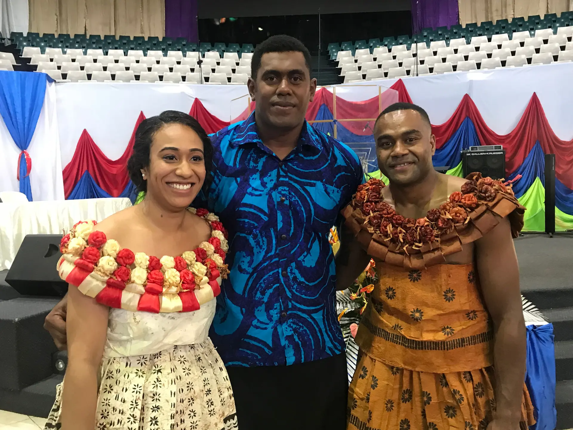 Mr and Mrs Naduva and Kalione Nasoko.
