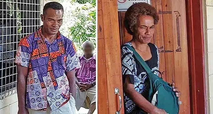 Laisiasa Rokobici and Ruci Kalokalo at the High Court in Lautoka on January 22, 2024. Photo: Salote Qalubau