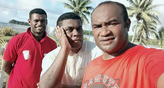 Manasa Yavala (left), with fellow teachers of Ratu Finau Secondary School in Lau.