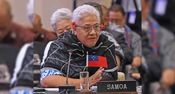Samoan Prime Minister Fiame Naomi Mata’afa. Photo: DEPTFO