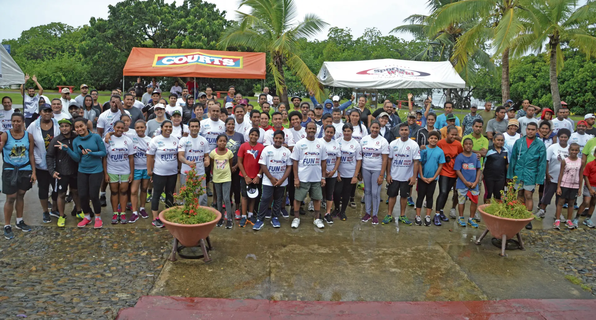 Participants of the Sports World Fun Run event in My Suva Park yesterday. Photo: Ministry of Health.