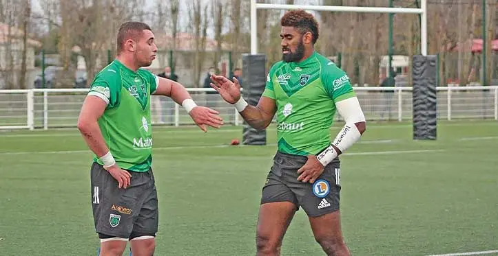 Epeli Momo (right) has signed with the Fijian Drua.