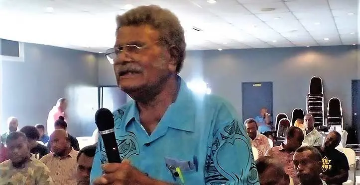 Joseva Botitu during the consultation in Ba. Photo: Salote Qalubau