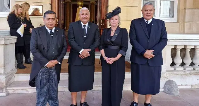 Minister for South Asia, North Africa, the United Nations and the Commonwealth at the Foreign, Commonwealth and Development  Office Lord Ahmad of Wimbledon, Prime Minister Voreqe Bainimarama, Minister of State for Development in the Foreign, Commonwealth and Development Office Vicky Ford and Fiji’s High Commissioner to the United Kingdom Jitoko Tikolevu.