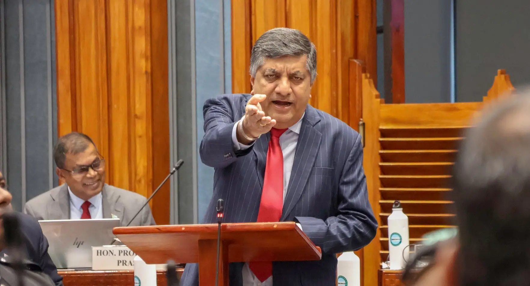 Minister for Public Enterprises and Multi-Ethnic Affairs Charan Jeath Singh.