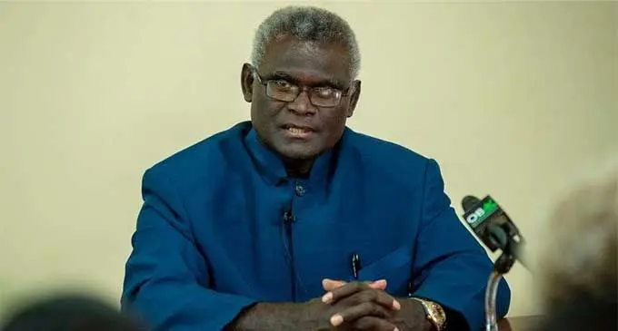 Solomon Islands Prime Minister Manasseh Sogavare.