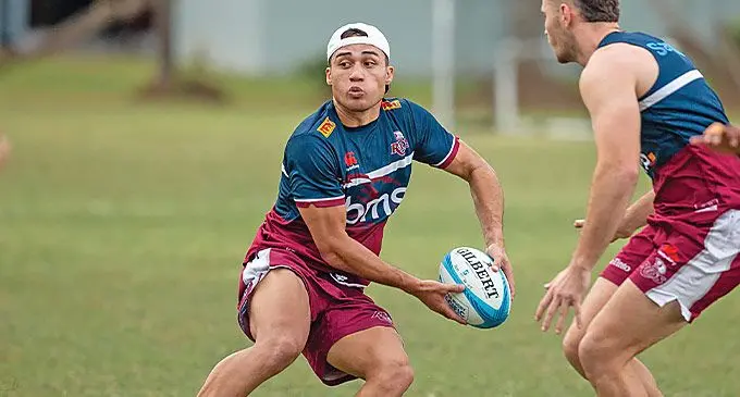 Kalani Thomas during training in Nadi on May 16, 2024. Photo: Reds