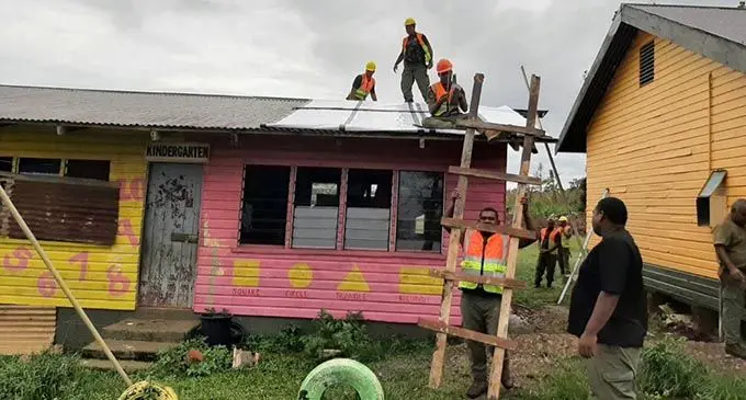RFMF have already started rebuilding schools in the Northern Division