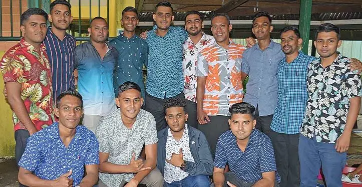 (Standing 2nd from left) Roshil Ram with intern nurses after the nursing induction at Studio 6 in Suva on June 7, 2023. Photo: Ronald Kumar