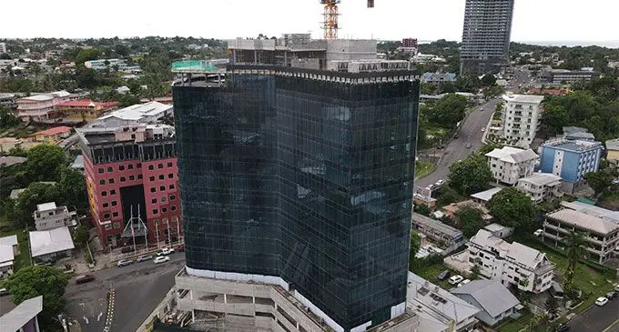 Construction of FHL flagship investment in Suva is expected to wrap up in two months time. Photo: Leon Lord