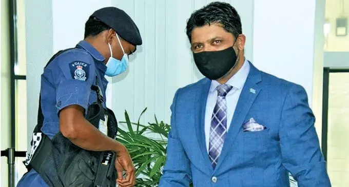 Attorney-General and Minister for Economy Aiyaz Sayed-Khaiyum in Parliament on December 2, 2021. Photo: Parliament of Fiji