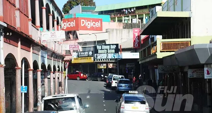 Retail shops along Renwick road in Suva. Photo: Kelera Sovasiga