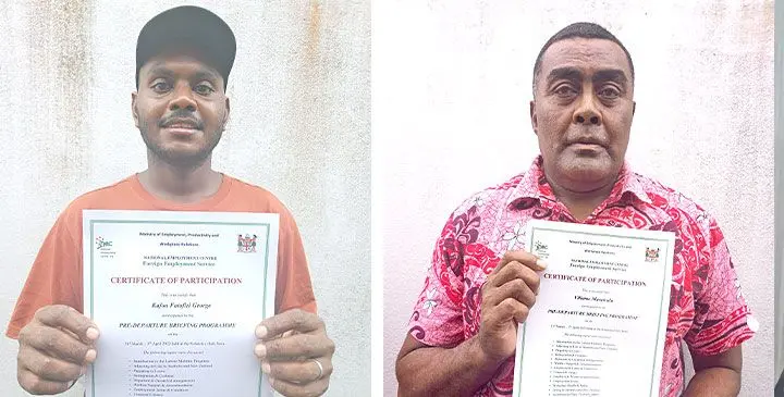 Kafoa George and Viliame Maraivalu. Photos: Kaneta Naimatau