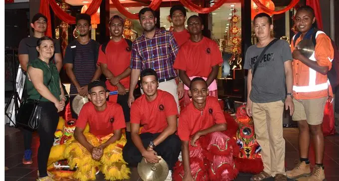 Public witnessed the Lion Dance at the Jewels Fiji store in Nadi on February 7, 2018. Photo: Waisea Nasokia