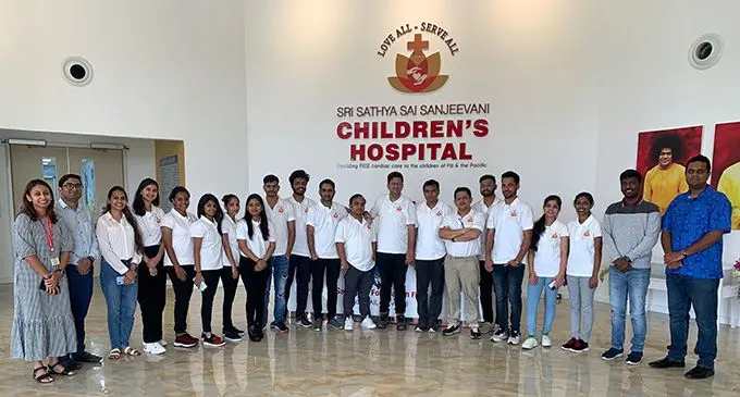 The specialist team from Mumbai, India with the management staff of the Sai Sanjeevani Children’s Hospital in Suva on January 20, 2023. Photo: Inoke Rabonu