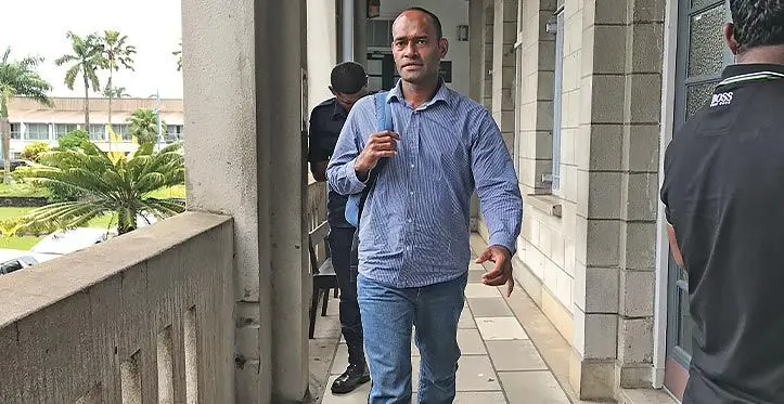 Michael Junior Mow outside the High Court in Suva on February 14, 2020. Photo: Ashna Kumar