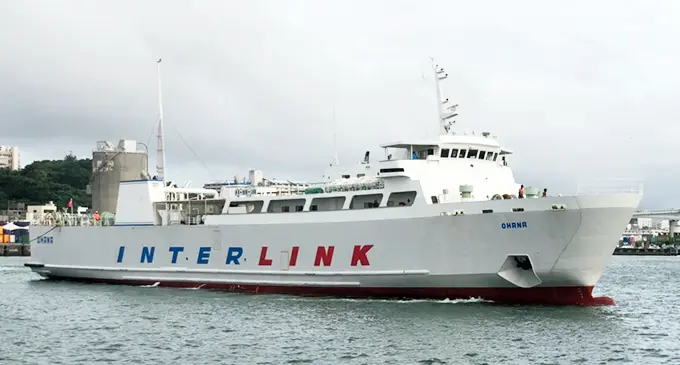 MV Ohana vessel leaving Japan for Fiji on June 25, 2019. Photo: ISLL.