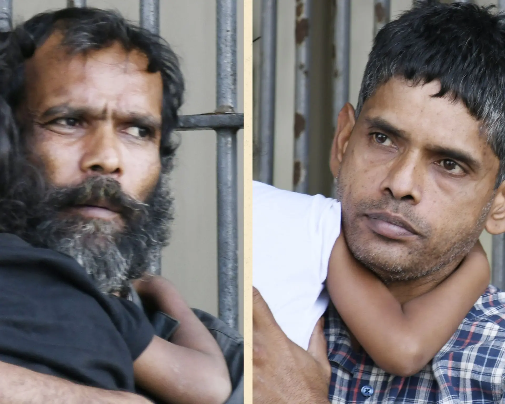 From left: Sagar Sharma and Avinesh Kumar at Nasinu Courthouse on October 8, 2025.  