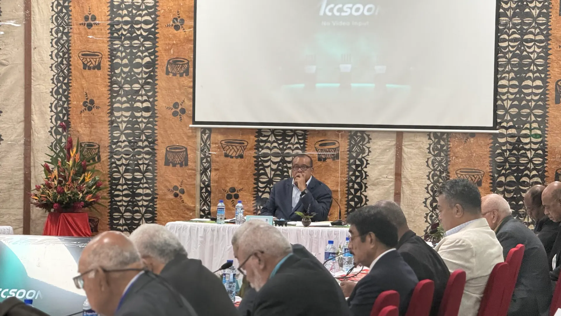 Tui Nayau, Sau Ni Vanua o Lau , Tui Lau Ratu Tevita Uluilakeba Mara at Day one of the Lau Provincial Council meeting at Yatu Lau on July 15, 2026.