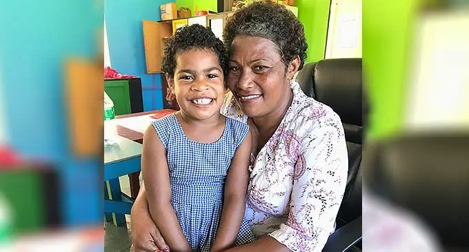 Marica Batiloga with her daughter Lorraine Akosh in Labasa on December 6, 2022. Photo: Shratika Naidu