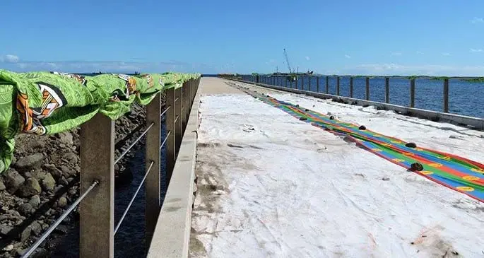 The Qarani Jetty in Gau that was opened in 2016.