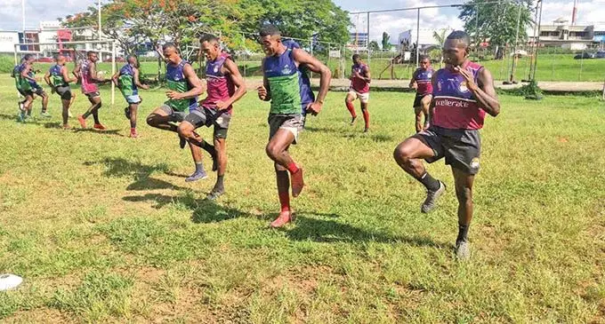 Members of the Devo Babas team during a team training session in Nadi on January 4, 2022. Photo: Devo Babas/Josefa Matau