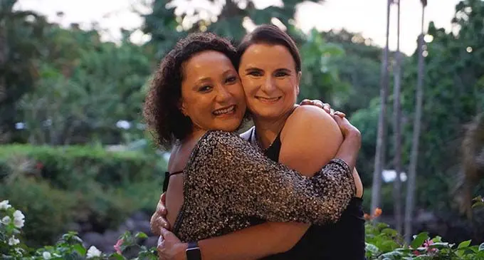 Three Hundred Islands, friends and business partners Siteri Puamau (left) and Kellie Stanbury.  
