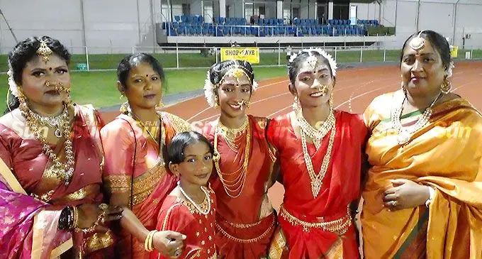 Members of the Lautoka City Maartha Sangam during the Maartha Sangam Cultural night at the Churchill Park in Lautoka on April 15, 2022. Photo: Salote Qalubau